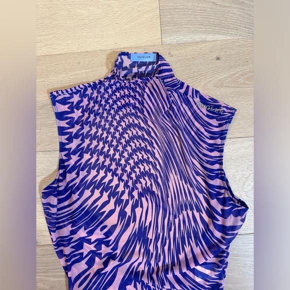 Mugler Tops - MUGLER Sleeveless High Neck Bodysuit